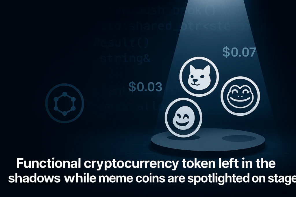 Undervalued utility altcoin overlooked while meme tokens gain attention.