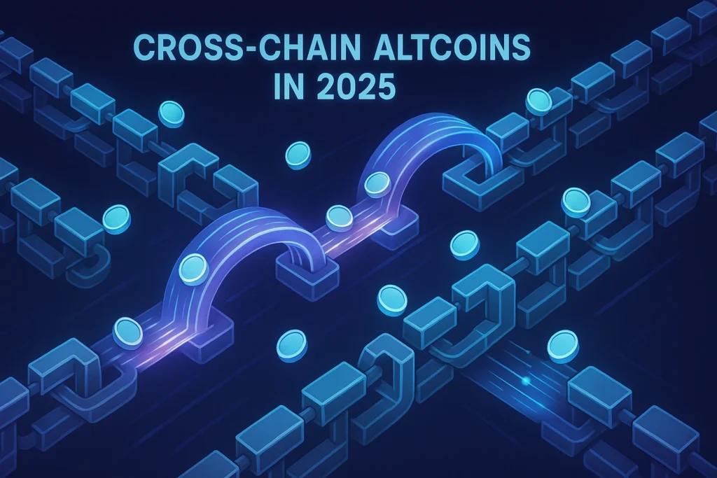 Best cross chain altcoins under $1 in 2025 – futuristic blockchain interoperability concept
