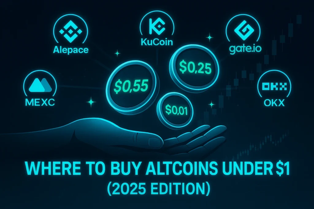 Best exchanges to buy altcoins under $1
