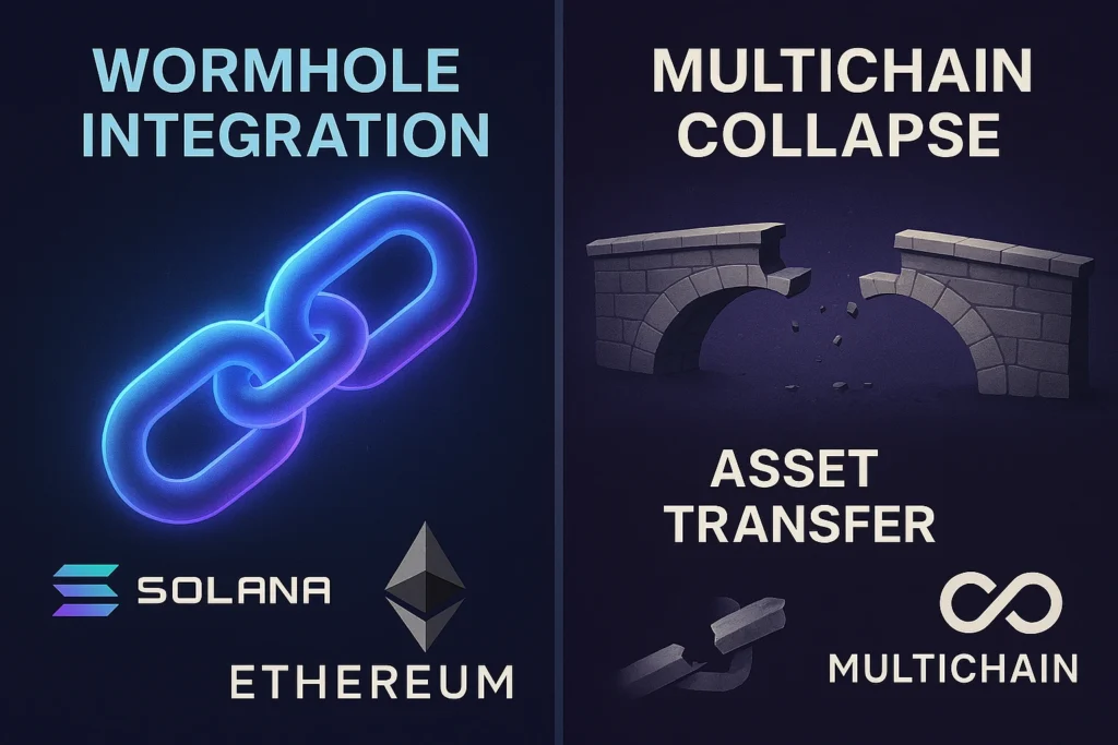 Case studies of cross-chain altcoins – Wormhole integrations and Multichain collapse