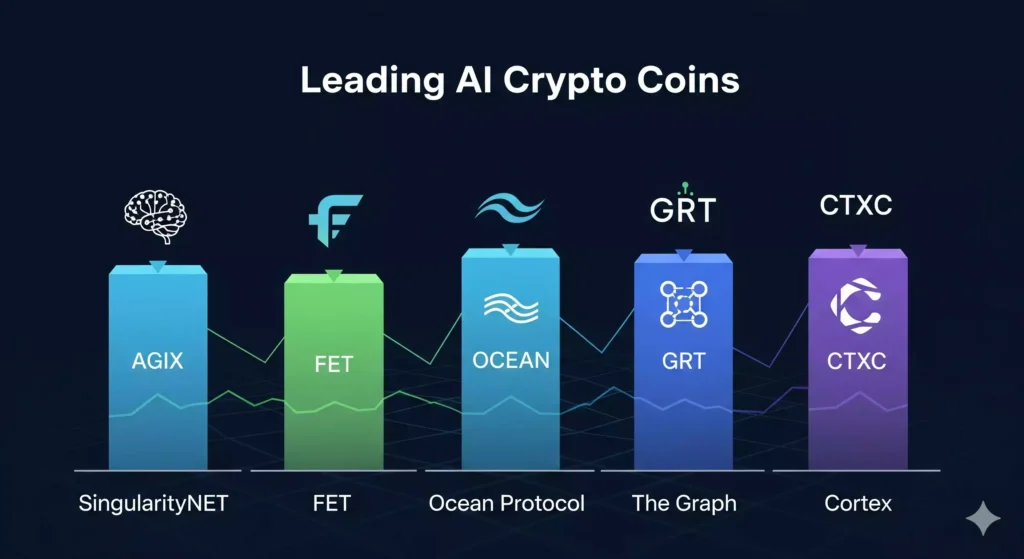 Top AI crypto coins under $1 with prices and market caps in September 2025.